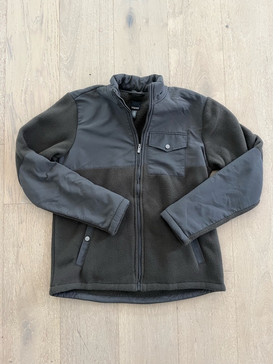 Vuori Other - Vuori Men’s Green Sherpa Fleece Zip Jacket sz Large